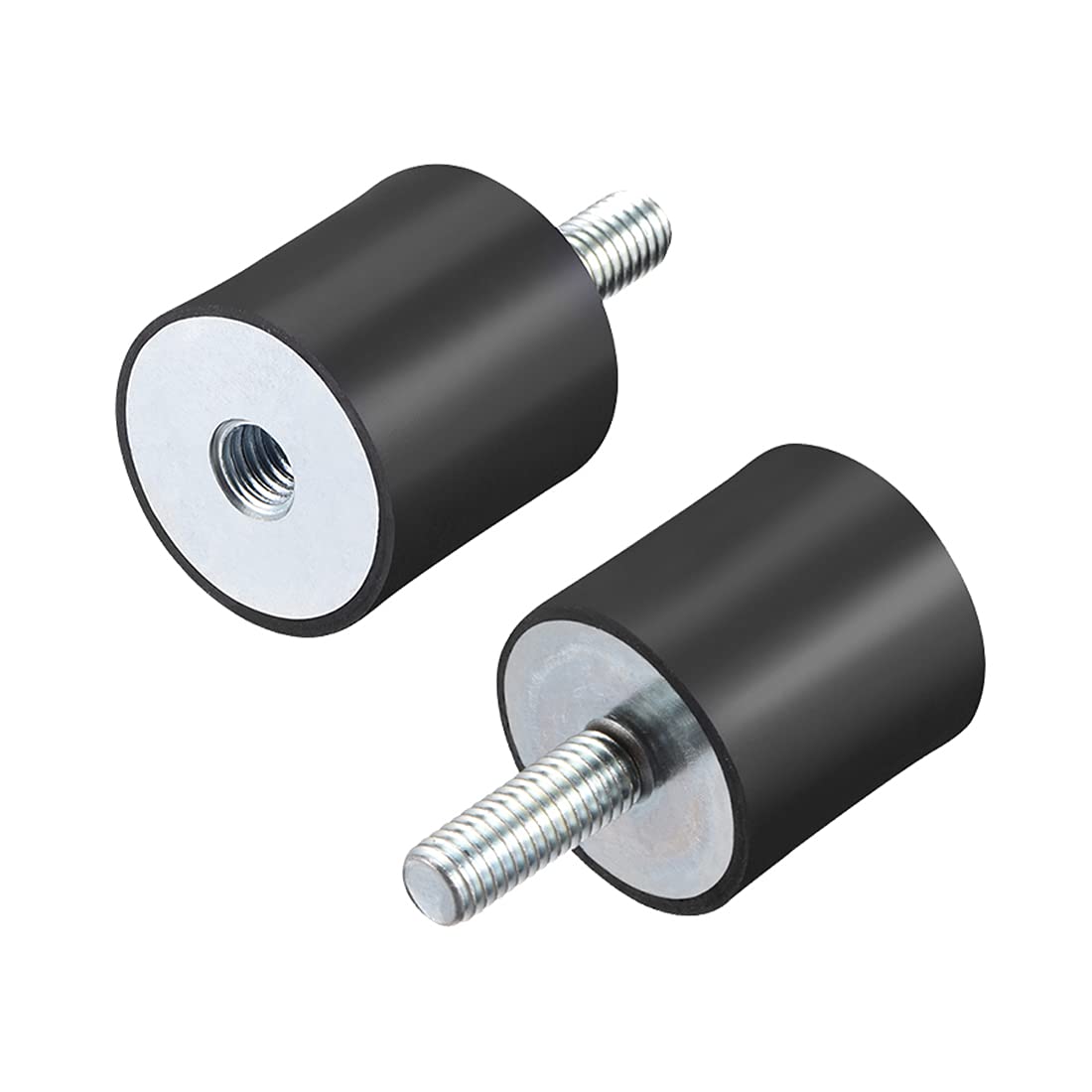M8 Male Female Rubber Mounts, Shock Absorber, for Motor Generator Compressor Garage Reverse Osmosis Pump Impact Air Generator Car Bobbins, D30mmxH30mm 4pcs