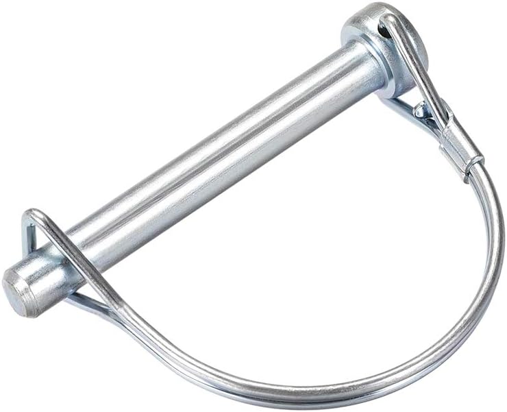 Shaft Locking Pin - 8mm x 65mm Coupler Pin for Farm Trailers Wagons Lawn Garden in Arch Round