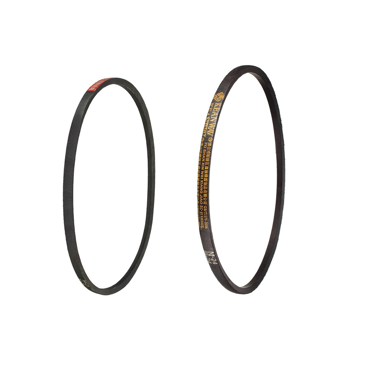 M-24, M25 Drive V-Belt 24", 25" Pitch Length Industrial Power Rubber Transmission Belt 2pcs