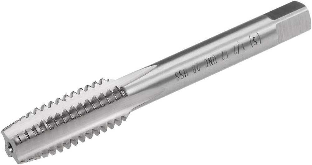 Machine Tap, 1/2-12 UNS 2B Class High Speed Steel Screw Thread Threading Milling Taps Tapping Tool