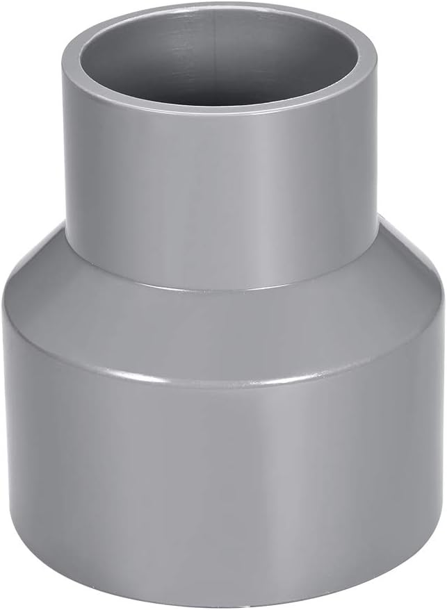 PVC DWV Reducing Coupling Schedule 40 Gray 50mm x 75mm Socket