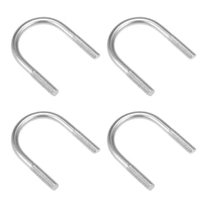 U-Bolts 4pcs 1.65"(42mm) Inner Width 69mm Length M8 304 Stainless Steel U-Bolt Fastener for 42mm Pipe Dia