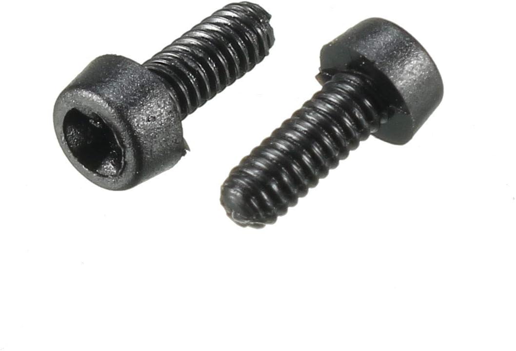 M2 x 5mm Plastic Phillips Pan Head Machine Screws Black 100 PCS