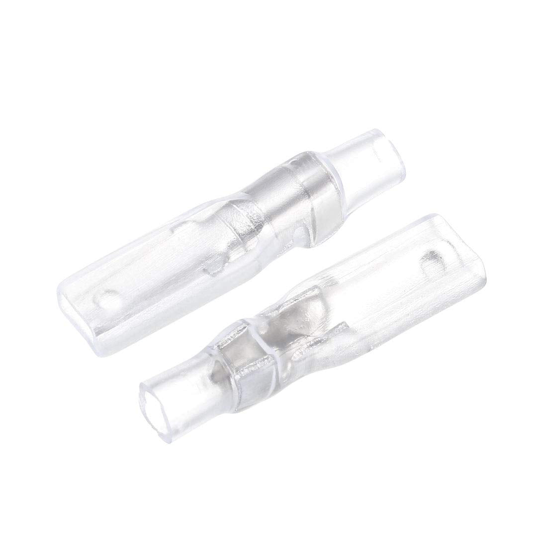 100pcs 2.8mm Wire Terminals Connector Quick Splice Male Spade Connect with Insulating Sleeve
