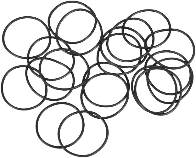 Nitrile Rubber O-Rings 20mm OD 18mm ID 1mm Width, Metric Sealing Gasket for Automotive Machine Plumbing, Pack of 20