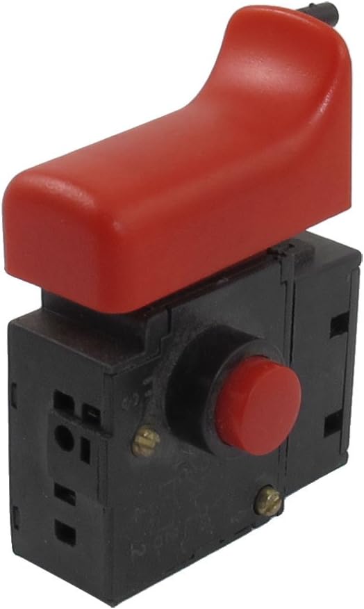 AC 250V 6A Lock on Red Case Trigger Switch for 10RE Electric Drill
