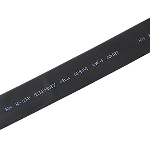 3 Meters 12mm Dia Wire Wrap Heat Shrink Tubing Shrinkable Tube Black
