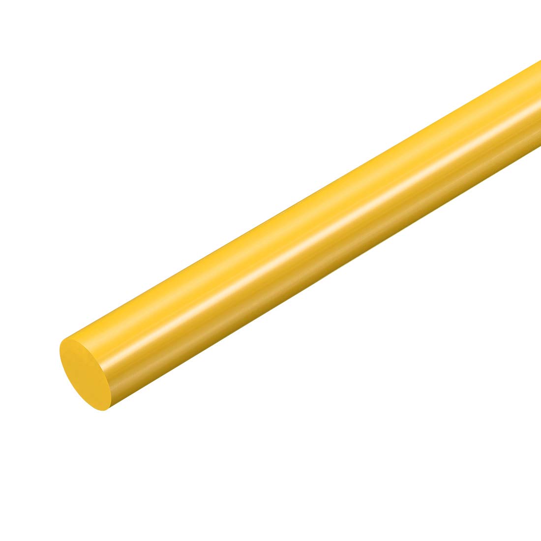 Plastic Round Rod 5/8 Inch Dia 20 Inch Length Yellow (POM) Polyoxymethylene Rods Engineering Plastic Round Bar(15mm)