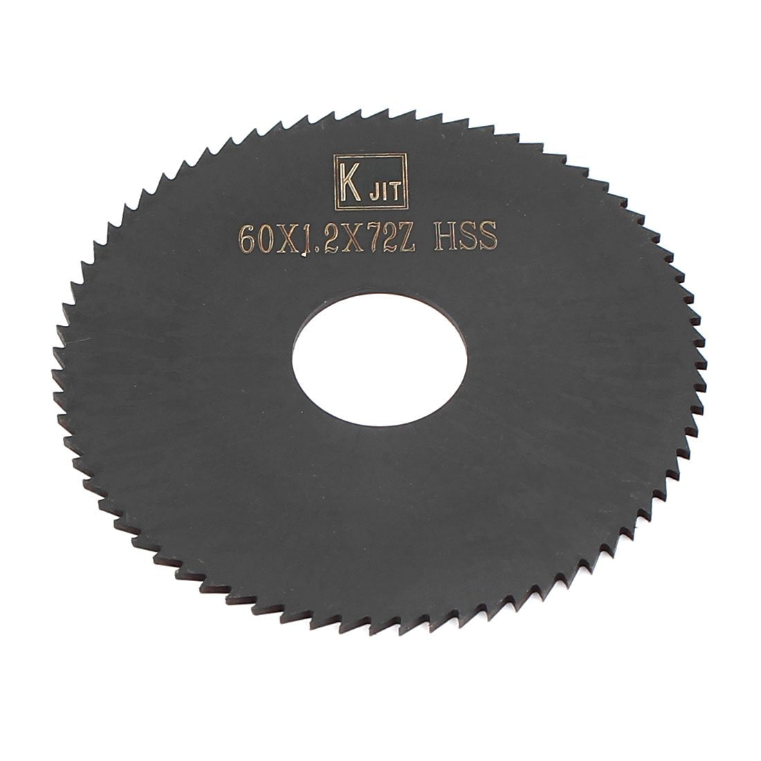 60mm x 1.2mm x 16mm Black HSS 72T Slitting Slotting Saw Cutter Cutting Tool