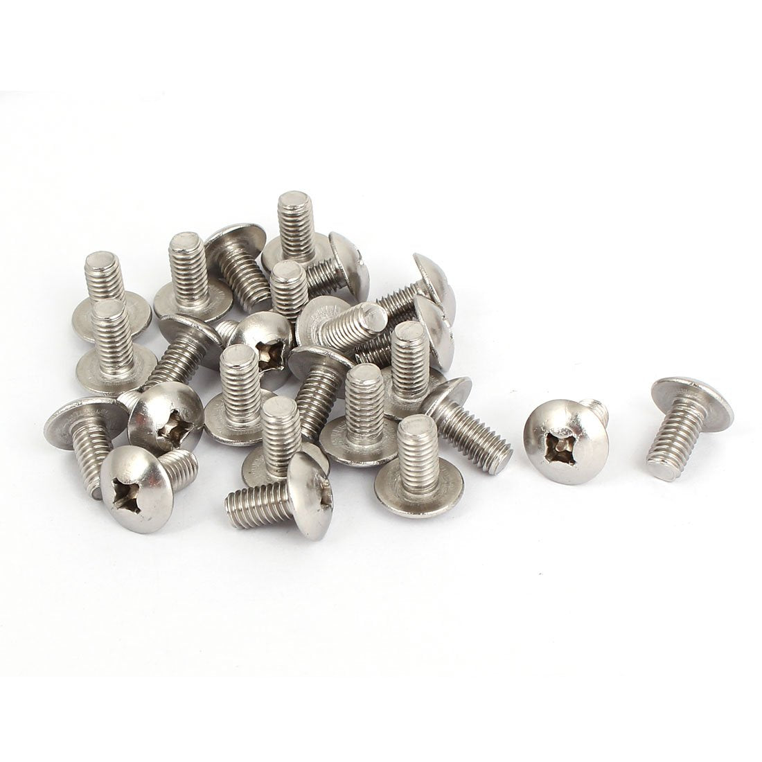 a15121600ux0599 M6x12mm Stainless Steel Truss Phillips Head Machine Screws (Pack of 25)