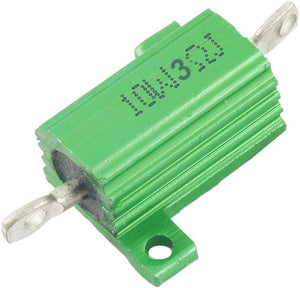 Green 10 Watt 3 Ohm 5% Aluminum Shell Wire Wound Resistor