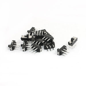 a13123100ux0127 1 On/Off Spdt 6 Pin Vertical Mini Slide Type Dip Switch, 9 mm x 4 mm x 8.5 mm