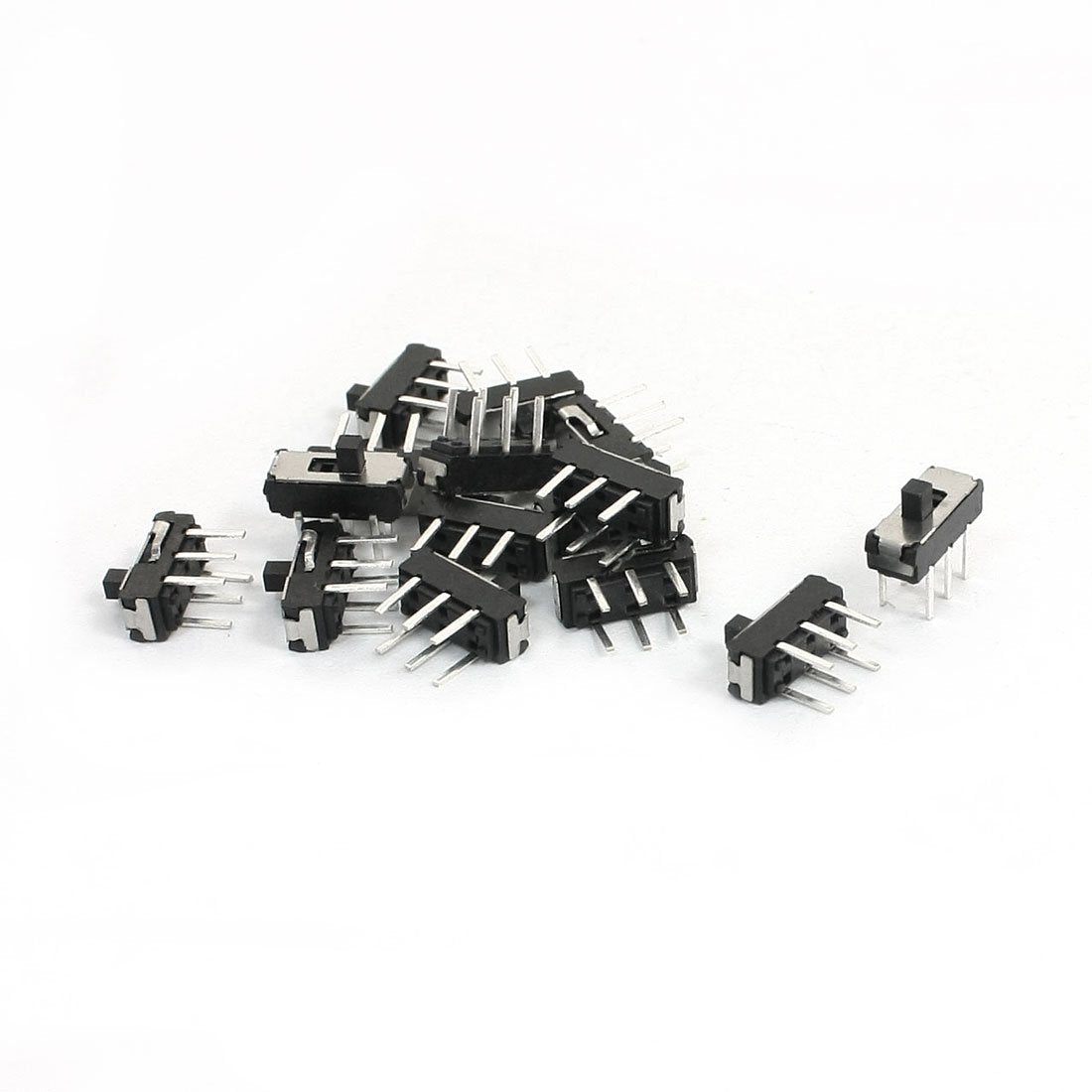 a13123100ux0127 1 On/Off Spdt 6 Pin Vertical Mini Slide Type Dip Switch, 9 mm x 4 mm x 8.5 mm