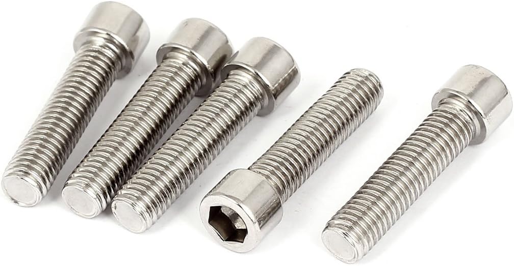 M10x40mm Stainless Steel Hex Socket Head Cap Screws Bolts DIN 912 5pcs
