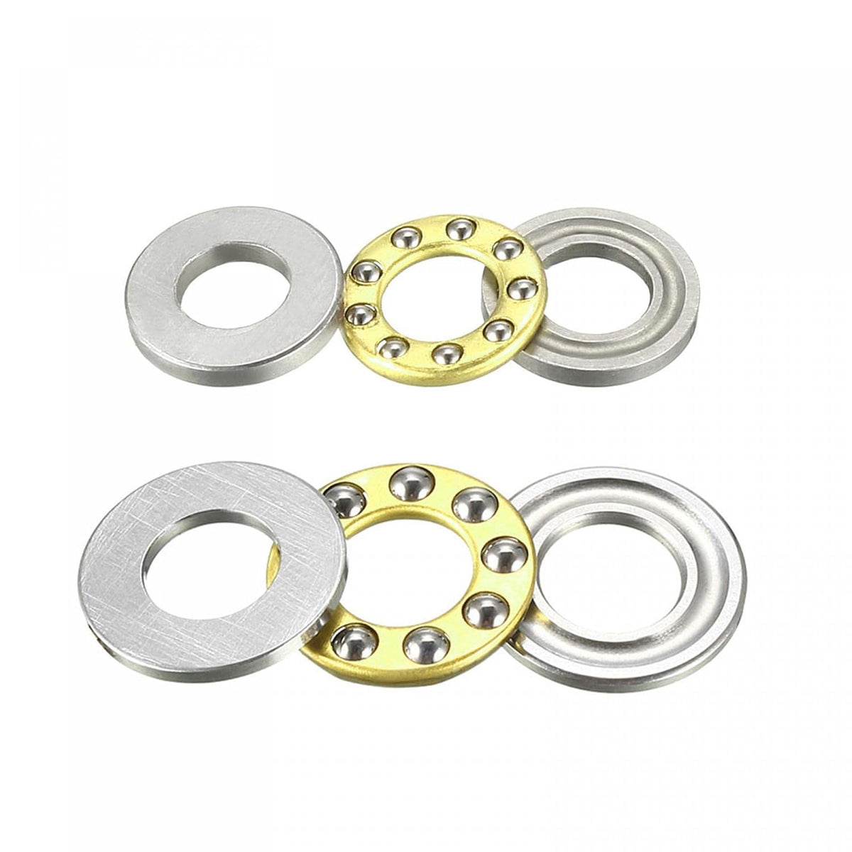 F8-16M, F5-10M Miniature Thrust Ball Bearings Chrome Steel 8pcs