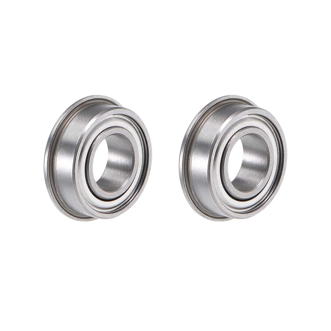 MF126ZZ Flange Ball Bearing 6x12x4mm Shielded Chrome Steel Bearings 2pcs