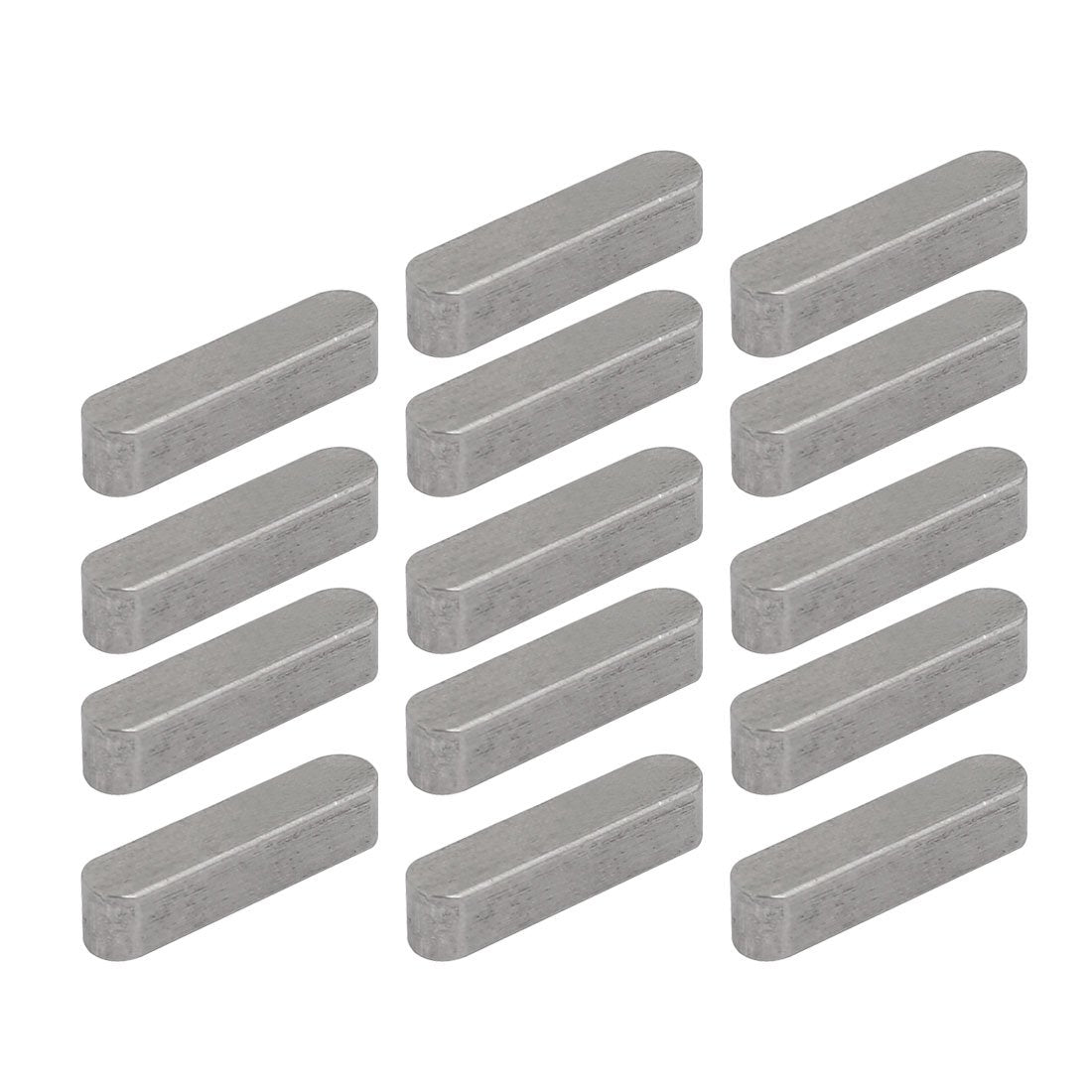 18mmx4mmx4mm 304 Stainless Steel Key Stock Keystock Round Ended 14pcs