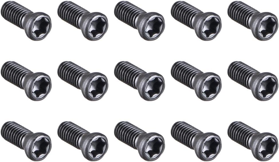 M3x8mm Torx Screws for Replaces Carbide Insert CNC Lathe Tool 12.9 Grade Carbon Steel 15pcs