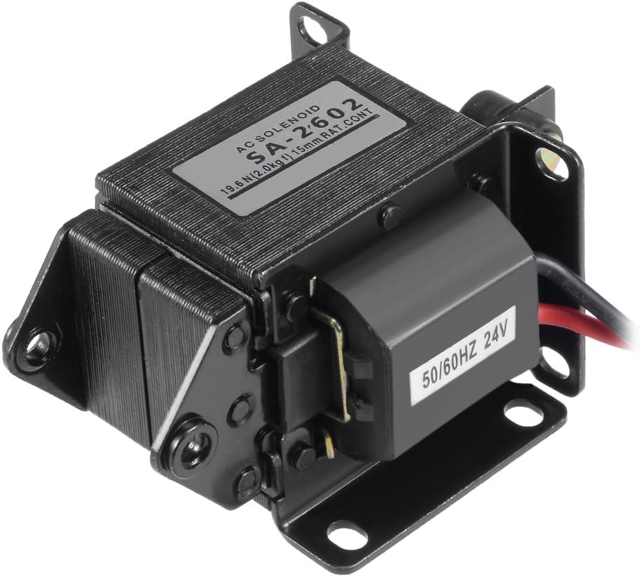 AC Tractive Electromagnet,AC24V 19.6N/2.0kg 15mm,Energy Saving Magnet Solenoid,SA-2602