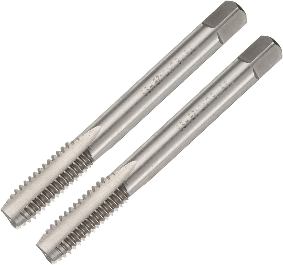 2pcs 3/8-16 UNC B2 Spiral Point Thread Tap, Screw Tap Threading Tapping Tool, High Speed Steel Machine Taps Tapping Bit
