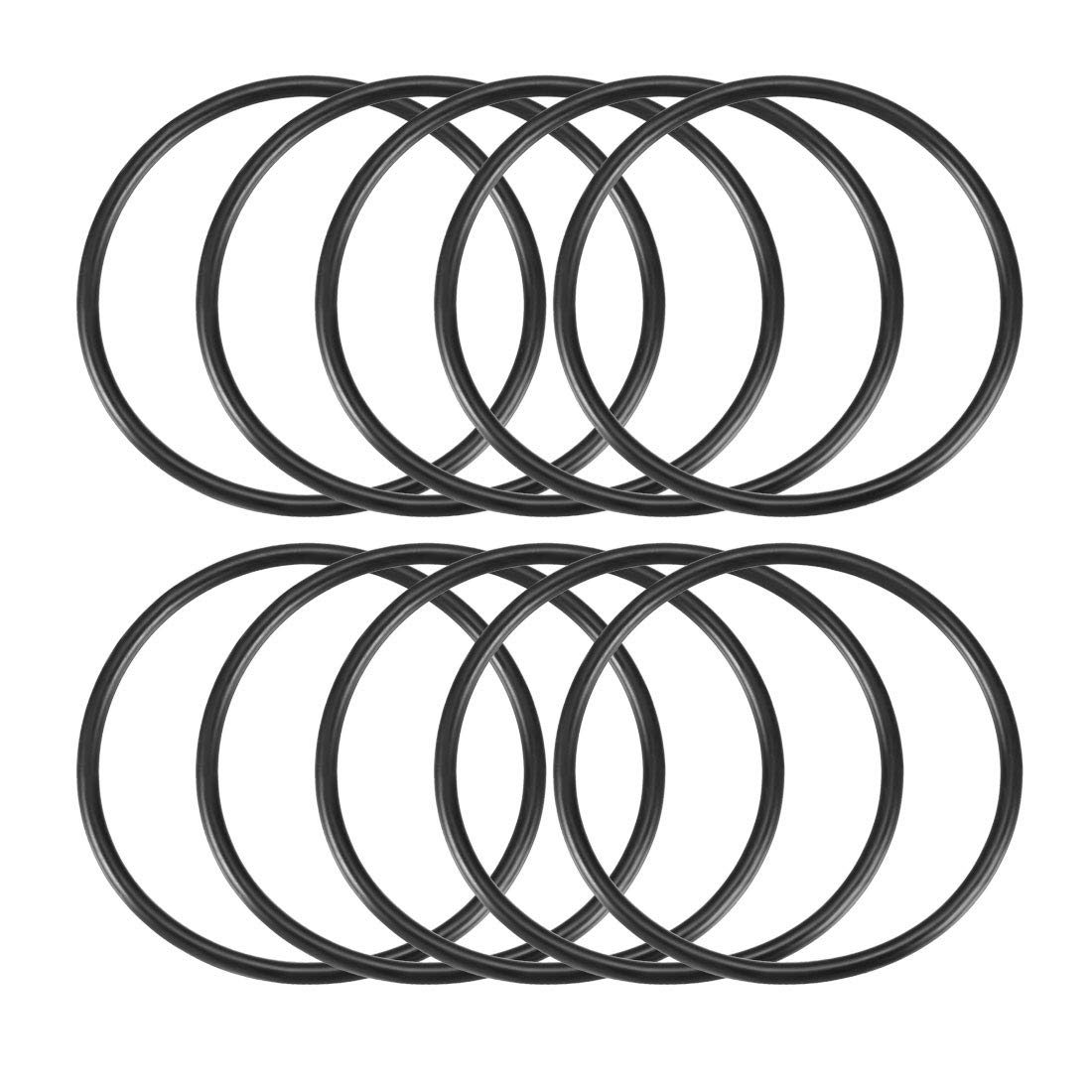 Nitrile Rubber O-Rings, 82mm OD 74mm ID 4mm Width, Metric Sealing Gasket, Pack of 10