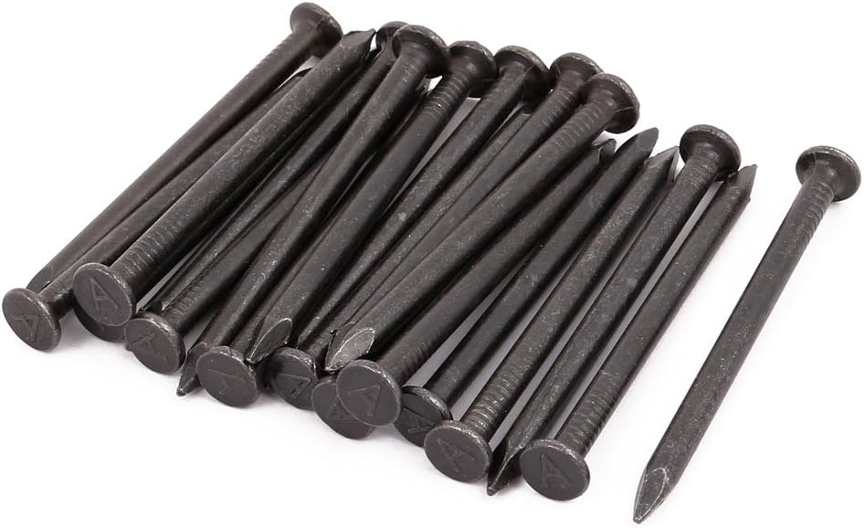 Hardware Nails 2.5-inch Length Carbon Steel Point Tip Wall Cement Nail Black 20pcs