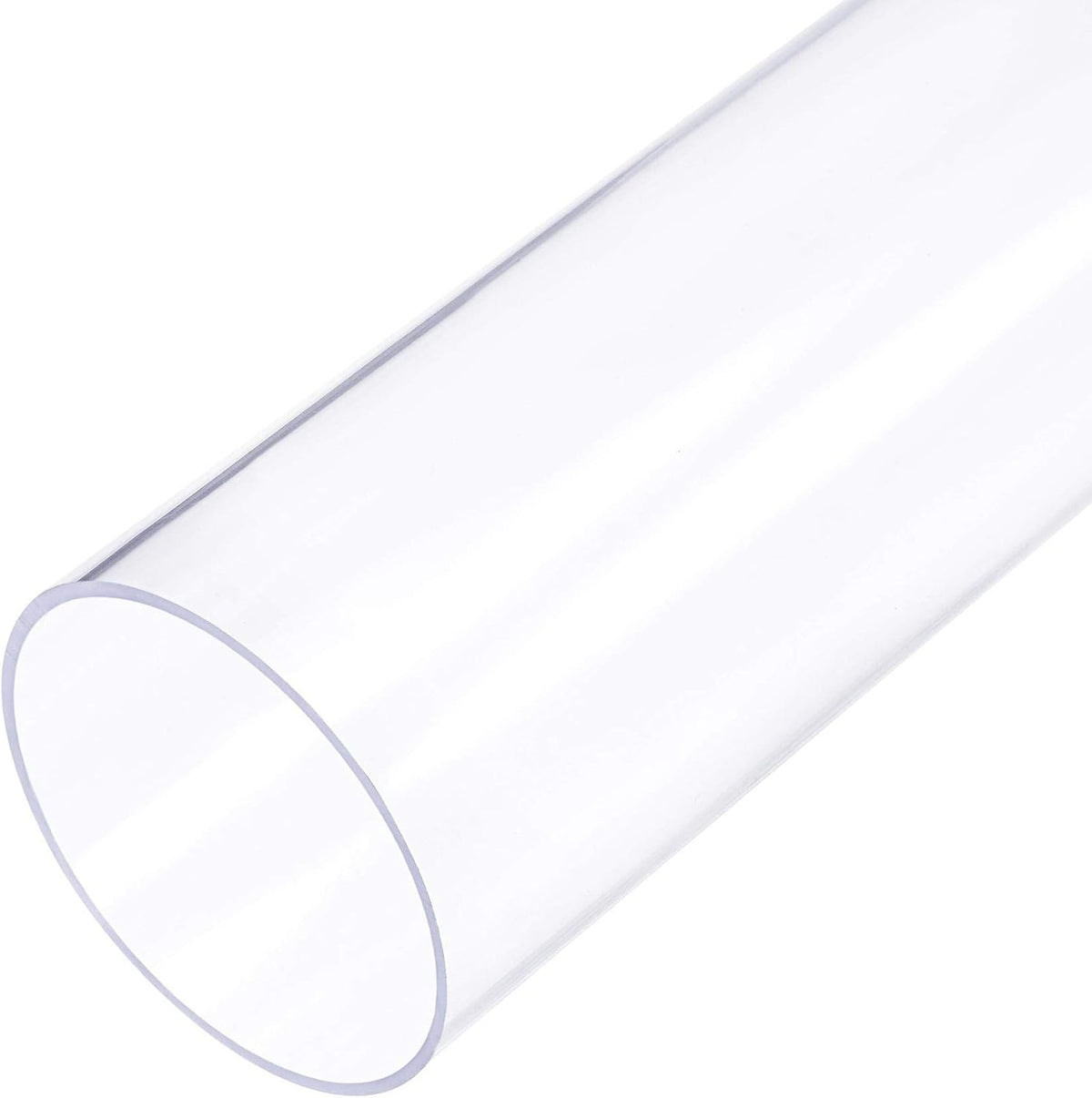 Clear Rigid PVC Pipe 1 3/16"(30mm) ID x 1 1/4"(32mm) x 1.3ft Round Tube Tubing