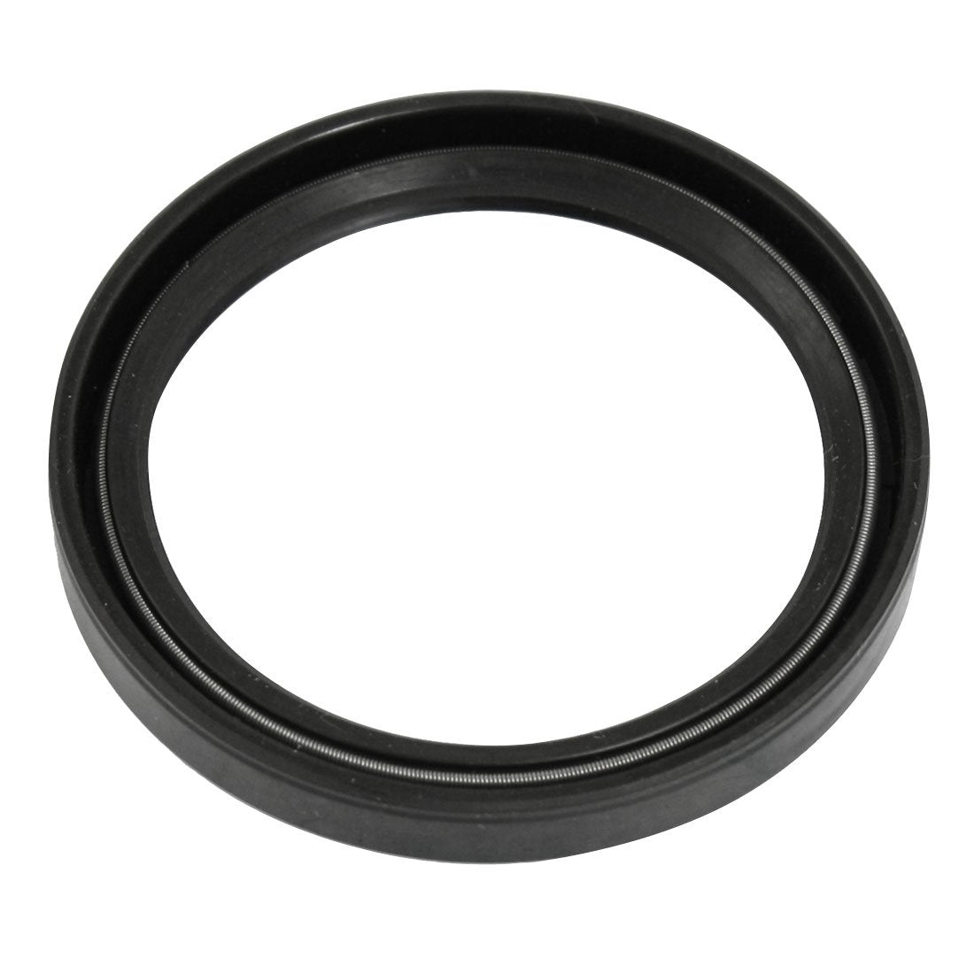 Oil Seal, TC 45mm x 55mm x 7mm Nitrile Rubber Cover Double Lip with Spring for Mechanical Motive Axle Shaft, Black Pack of 1