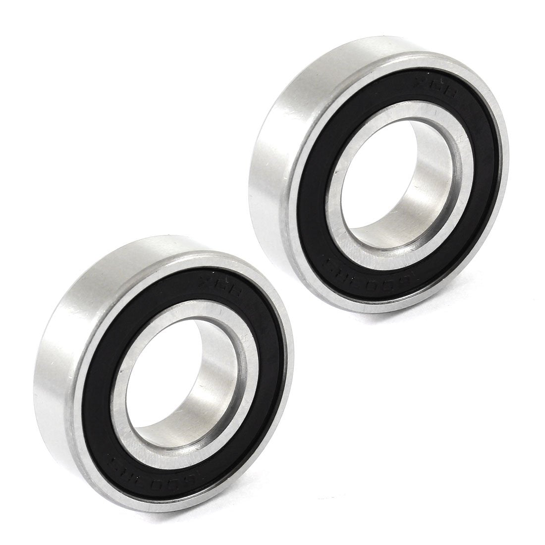 6303RS 17mm Inner 35mm Outer Single Row Deep Groove Ball Bearing 2Pcs
