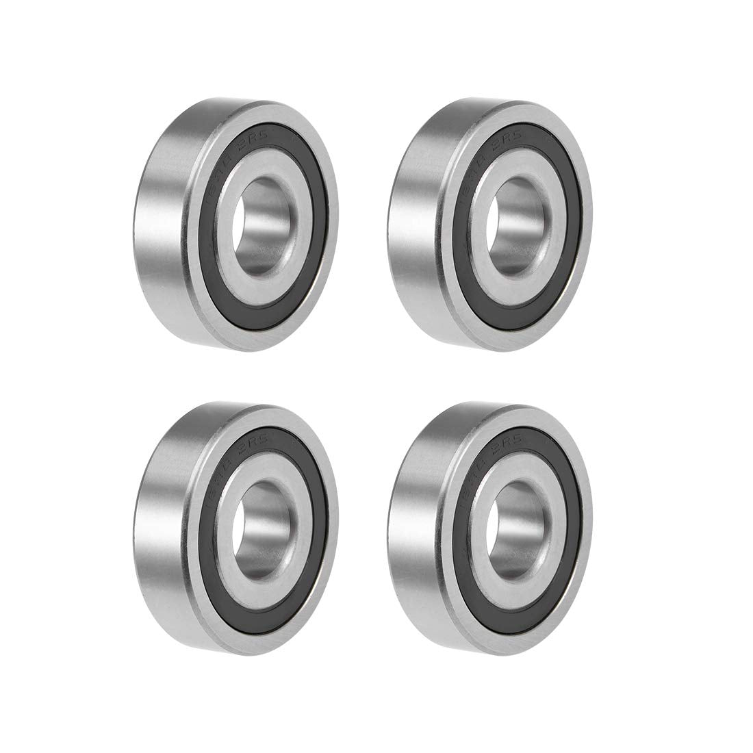 1638-2RS Deep Groove Ball Bearings Z2 3/4 X 2 X 9/16inch Double Sealed Chrome Steel 4 Pcs