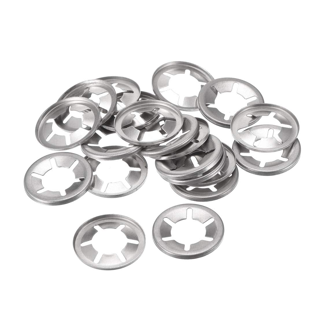 M14 ing Washer 13.5mm I.D. 28mm O.D. Internal Tooth Washers Push-On Locking Speed Clip 304 Stainless Steel 20pcs