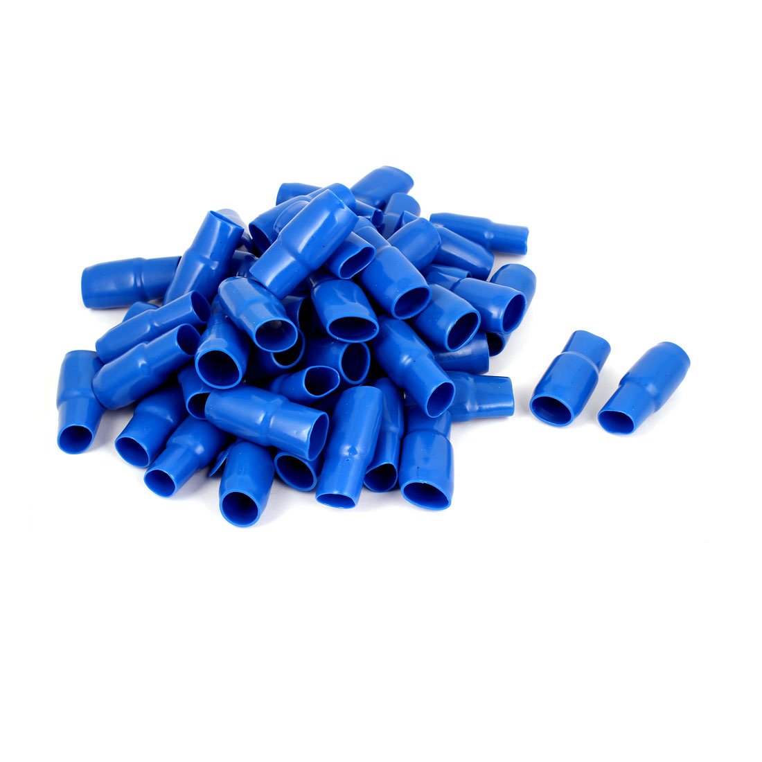 PVC Wire Cord Terminal End Sleeve Protecting Cover with 100 Piece, 90 mm, Blue