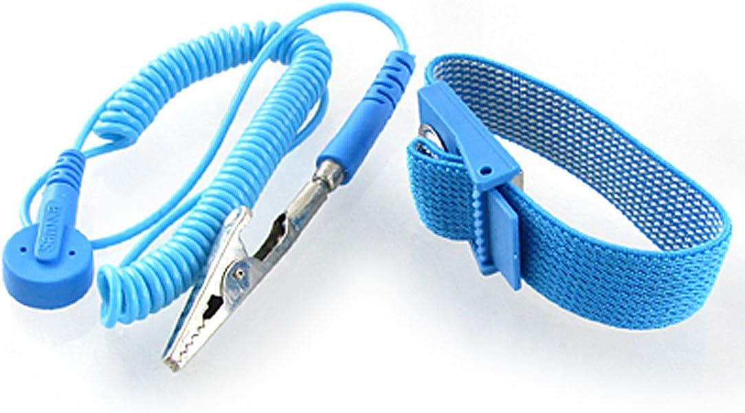 Blue Anti Static ESD Discharge Wrist Strap Grounding