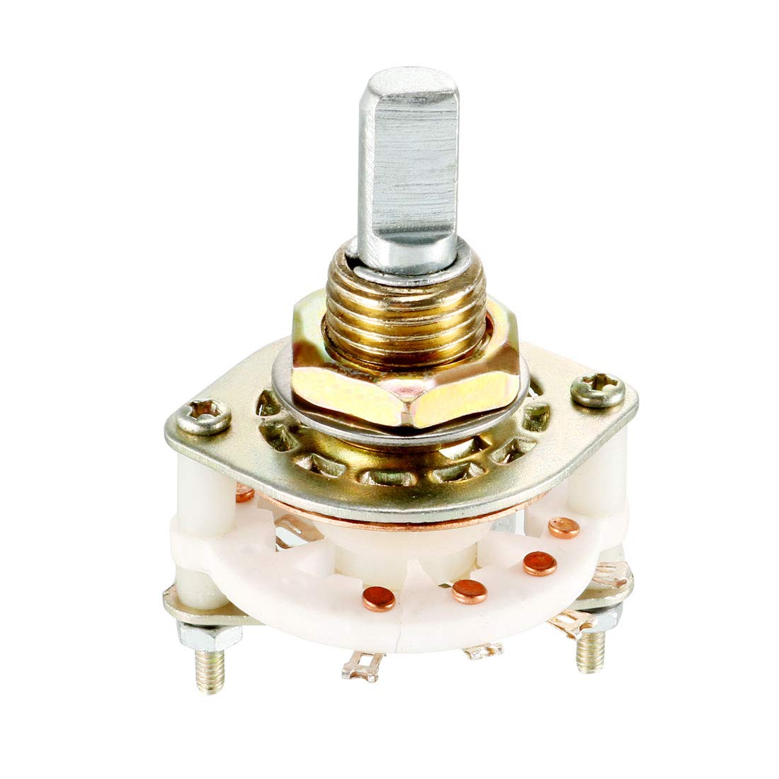 2P3T 2 Pole 3 Position Selectable 1 Deck Band Channel Rotary Switch Selector 8Pin