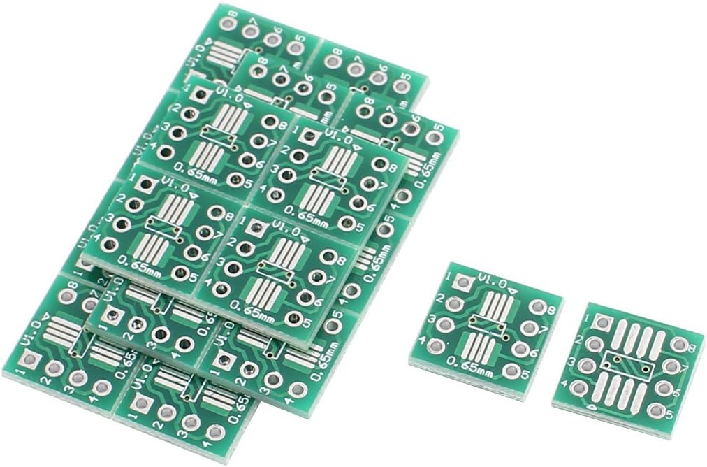 20Pcs 12mmx12mm SOP8 SSOP8 TSSOP8 to DIP8 PCB Adapter Converter