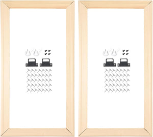 2 Pcs DIY Canvas Stretcher Bars, 10 x 16 Inch Canvas Frame Wooden Frames Kit Sturdy Stretcher Frames for Oil Paintings Prints Posters