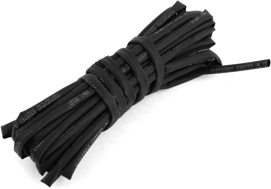 rate 2:1 Black Polyolefin 3mm Inner Dia Heat Shrink Shrinkable Tube 5.6M