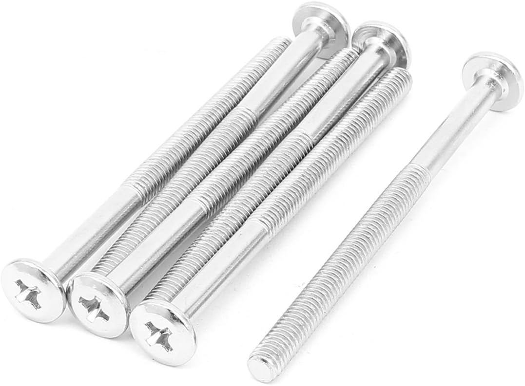 M6 X 65mm Threaded Hex Socket Head Cap Screw Bolt Bronze Tone 6 Pcs