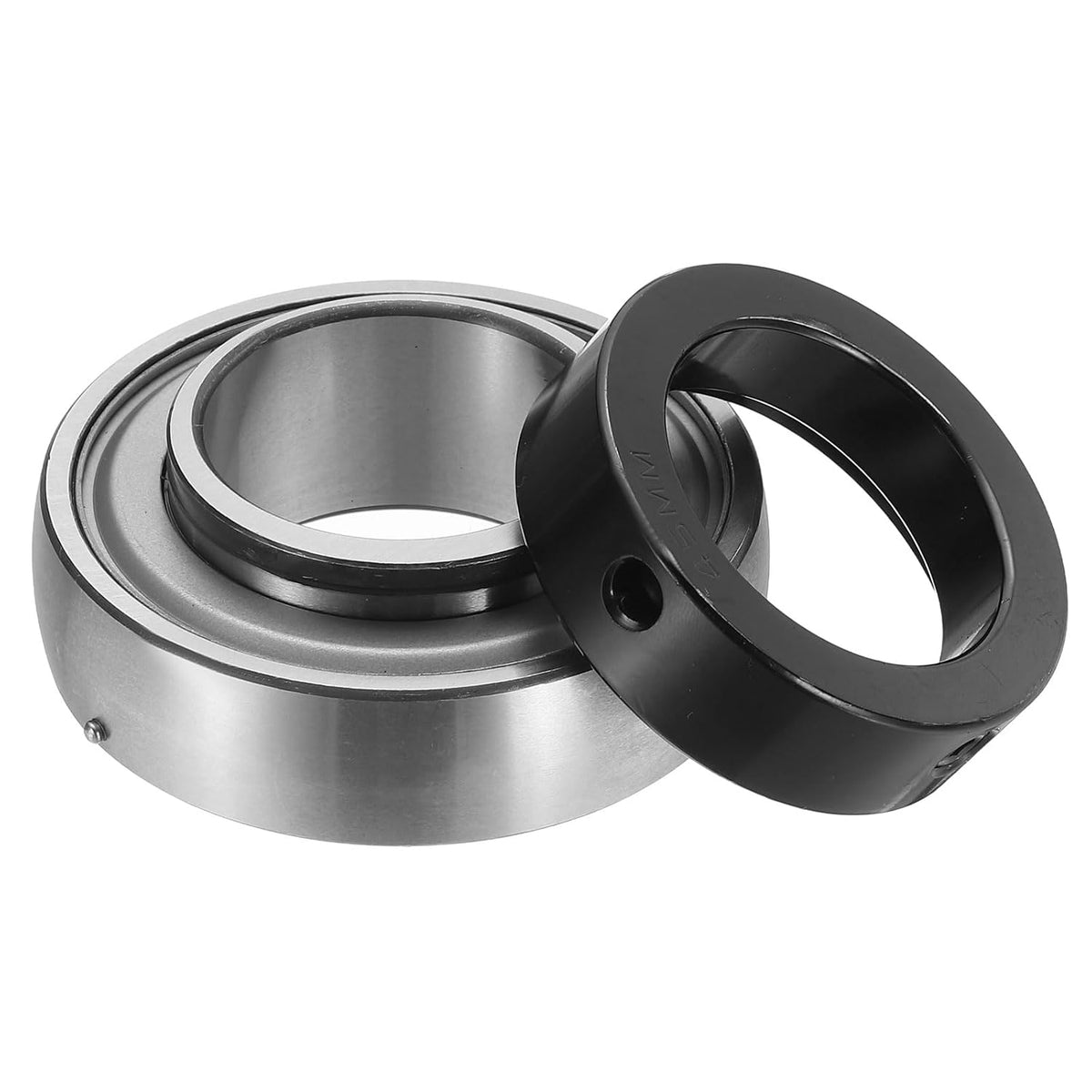 SA209 Insert Bearing 1.8" Bore, Spherical Insert Bearing Chrome Steel (GCR15) with Eccentric Locking Collar (Maintenance-Free)