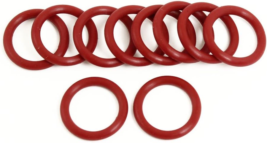 10 x Industrial Flexible Red Rubber O Ring Seal Gasket 22mm x 3mm x 16mm