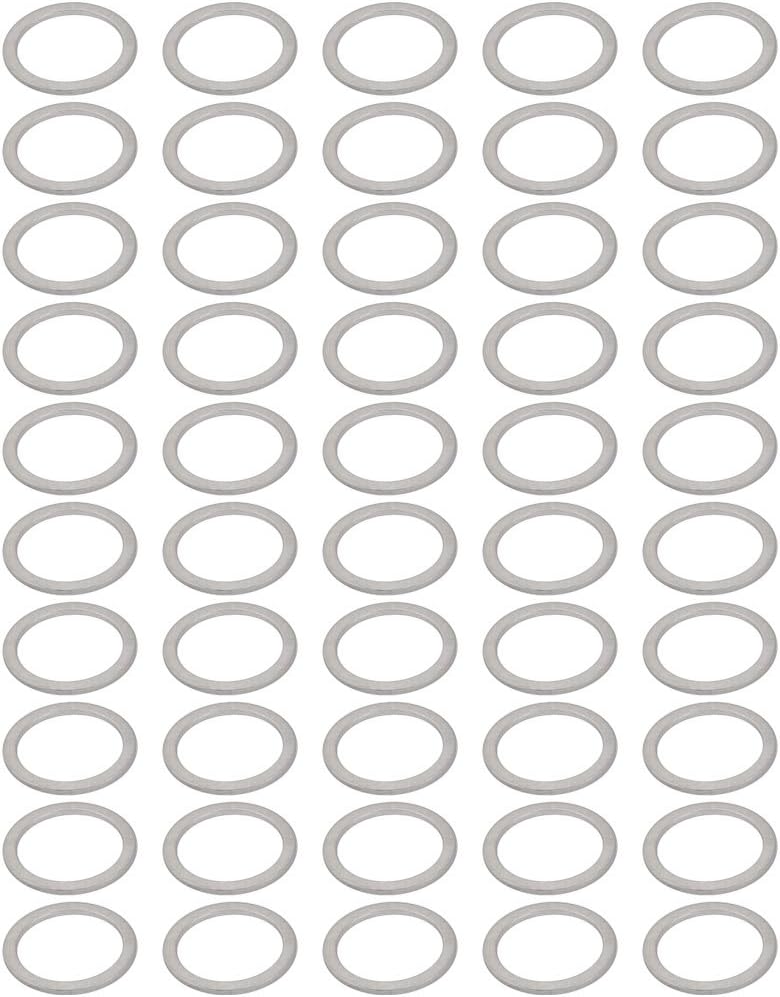 50Pcs 22mmx28mmx1.5mm Aluminum Motorcycle Hardware Drain Plug Washer