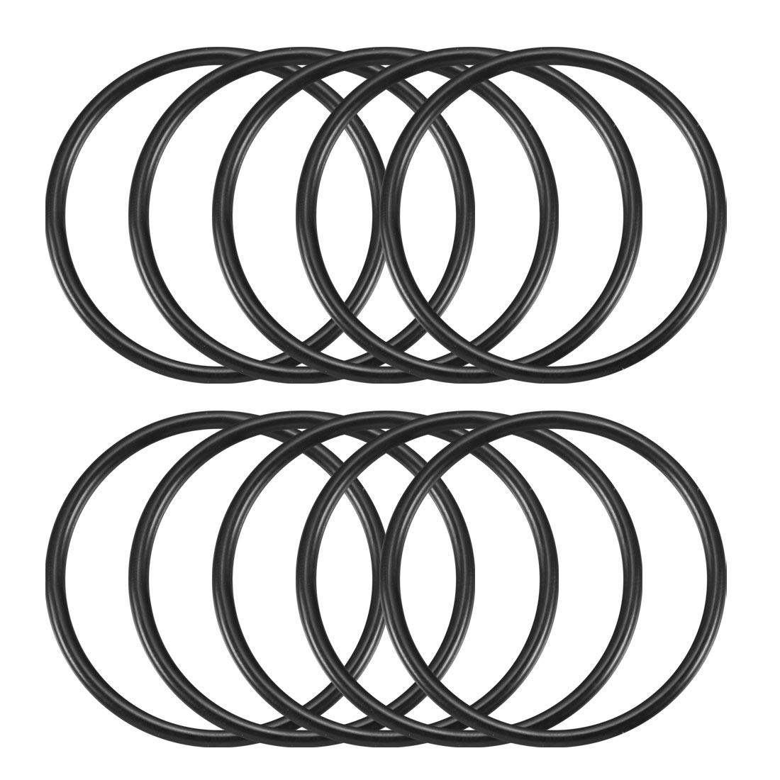 Rubber O Rings Washer Gaskets Sealing Oil Filter 50mmx3mm 10pcs Black