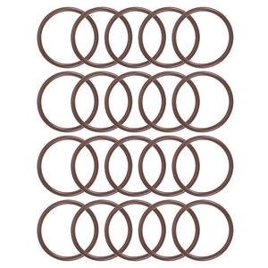 Fluorine Rubber O-Rings 26mm OD 22mm ID 2mm Width, Metric FKM Sealing Gasket, Pack of 20