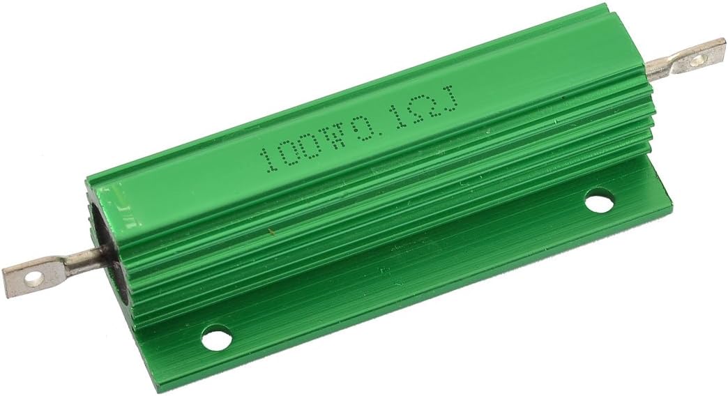 Chassis Mounted 100W Watt 0.1 Ohm Aluminum Case Wirewound Resistor
