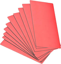 Blank Metal Business Card 100x50x0.6mm Anodized Aluminum Plate for DIY Laser Printing Red 10 Pcs