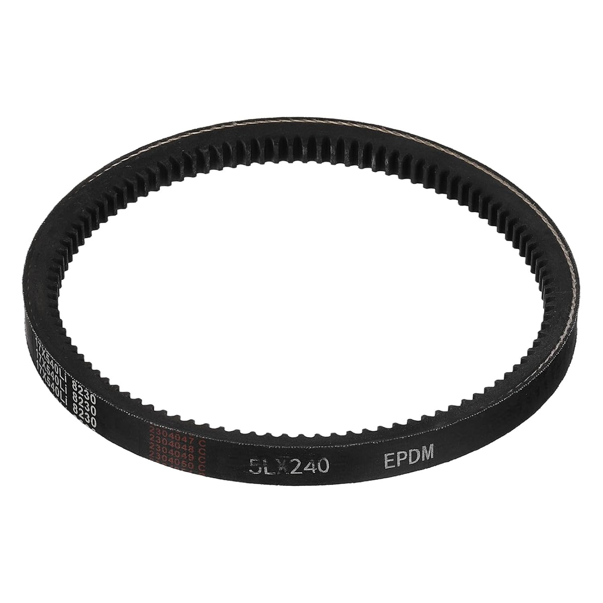 5L240 Rubber V-Belt, 24" Outside Circumference 0.62" Width 0.44" Thick Raw Edge Cogged Industrial Rubber V Belt, Updated and Instead of Normal 5L for Lawn Garden Machinery