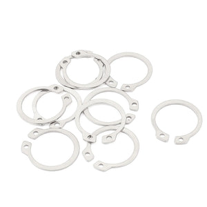 External Circlip Retaining Shaft Snap Clip Rings 21mm 10pcs