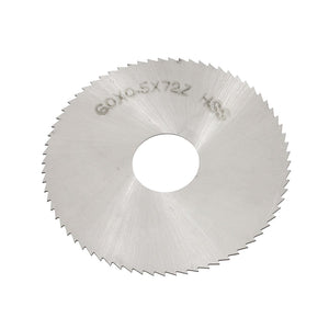 60mm OD 0.5mm Thickness 72T HSS Circular Slitting Saw