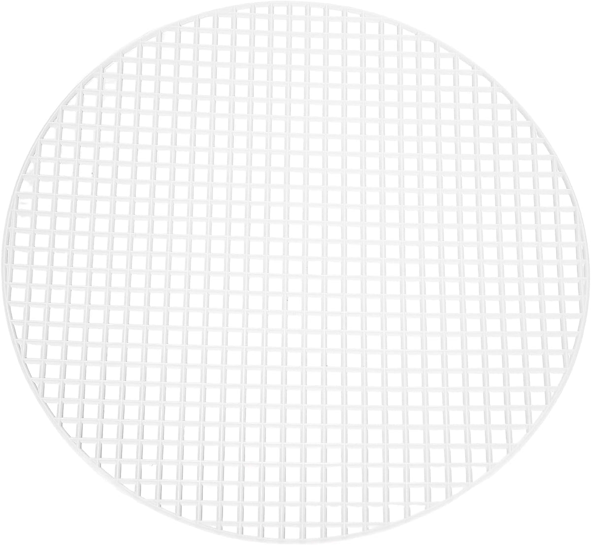 10Pcs Plastic Mesh Canvas Sheets, 6.9" Circle Mesh Mat for Embroidery, Knit Crochet, Craft Projects, Bag Making, Home Decoration, White