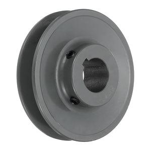 BK45-1 V-Belt Sheave 1"Bore 4.25"OD Single Groove Web Sheave Bored-to-Size Sheave, Cast Iron, Belt Section for 3L or B Belt